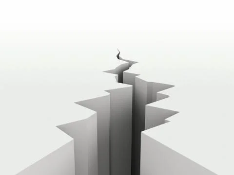 Stylized earth crack Stock Illustration