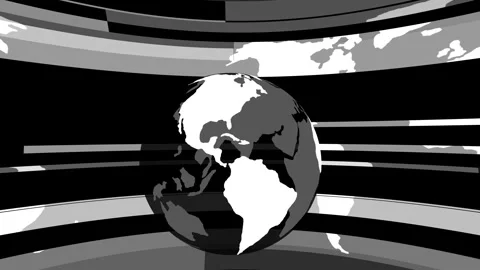 Stylized earth map news background animation Vidéo 327020035