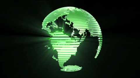 Stylized Earth Rotation Animation Vidéo 40365558