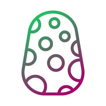 Stylized Easter Egg with Gradient and Polka Dots Stock Illustration
