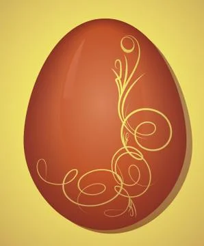 Stylized Easter Egg. Stock Illustration