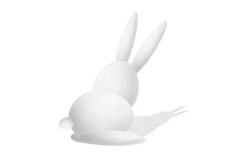 Stylized easter rabbit Stock Illustration