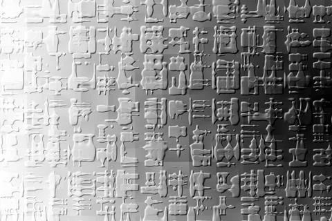 Stylized Egyptian pattern, computer-created texture Foto stock