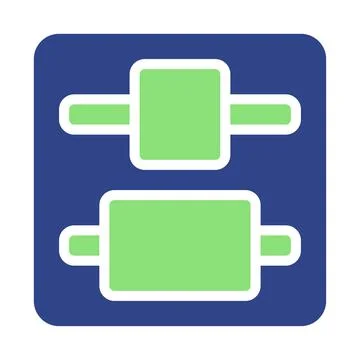 Stylized Equalizer Interface with Adjustment Control Illustrazione stock