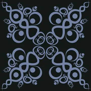 Stylized ethnic pattern - graphics. A fabulous world. Oriental motifs, tiles. Illustrazione stock