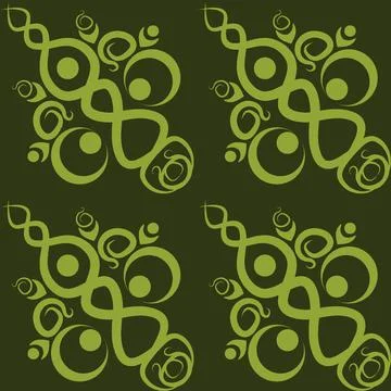 Stylized ethnic pattern - graphics. A fabulous world. Oriental motifs, tiles. Stock Illustration