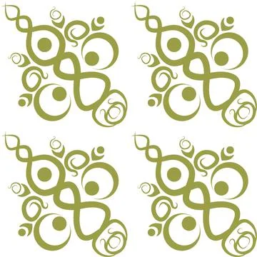 Stylized ethnic pattern - graphics. A fabulous world. Oriental motifs, tiles. Stock Illustration