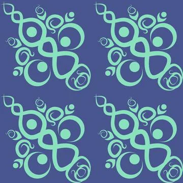 Stylized ethnic pattern - graphics. A fabulous world. Oriental motifs, tiles. Illustrazione stock