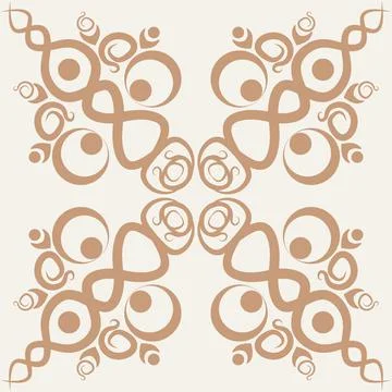 Stylized ethnic pattern - graphics. A fabulous world. Oriental motifs, tiles Stock Illustration