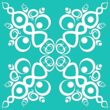 Stylized ethnic pattern - graphics. A fabulous world. Oriental motifs, tiles. Stock Illustration