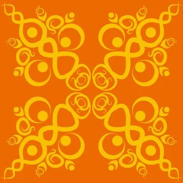 Stylized ethnic pattern - graphics. A fabulous world. Oriental motifs, tiles. Stock Illustration