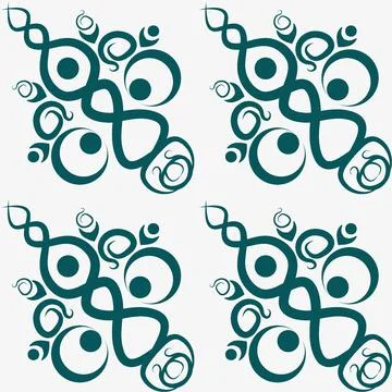Stylized ethnic pattern - graphics. A fabulous world. Oriental motifs, tiles. Stock Illustration