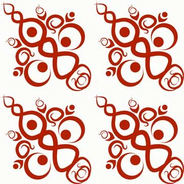 Stylized ethnic pattern - graphics. A fabulous world. Oriental motifs, tiles. Stock Illustration