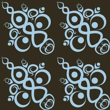 Stylized ethnic pattern - graphics. A fabulous world. Oriental motifs, tiles. Stock Illustration