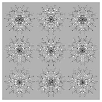 Stylized feather pattern for your projects. Illustrazione stock