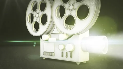 Stylized Film Projector Stock-Footage 5176227