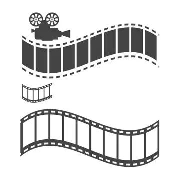 Stylized filming sample text Ilustración de archivo