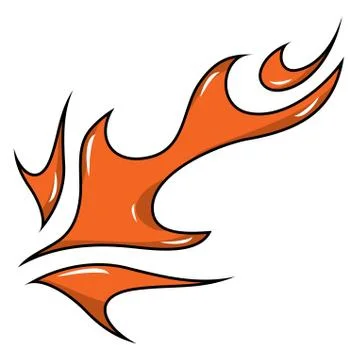 Stylized fire Stock Illustration