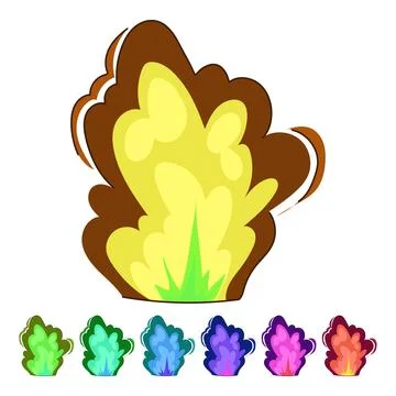 Stylized fireball explosion creating burning impact graphic Stock Illustration