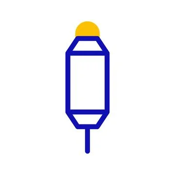 Stylized fishing float representation on a white background, nautical simpl.. Stock-Illustration