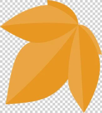 Stylized flat design flower is radiating gradient orange-yellow petals on Stock Illustration
