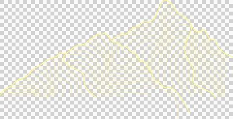 Stylized flat line art is showing golden contour lines forming two peaks on Stock Illustration
