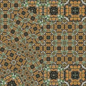 Stylized Floral Patchwork Illustrazione stock