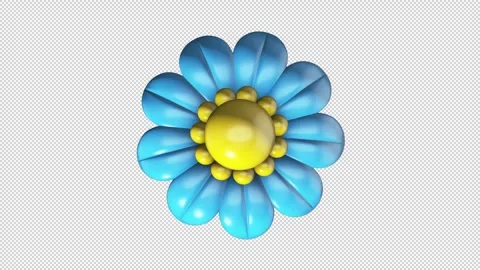 Stylized Flower Stock Footage 308021867