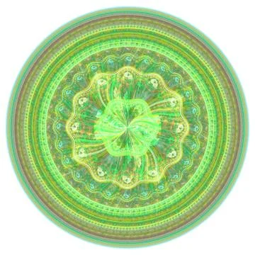 Stylized flower ornament Stock Illustration