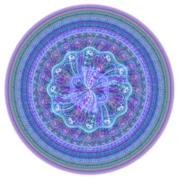 Stylized flower ornament 库存插图