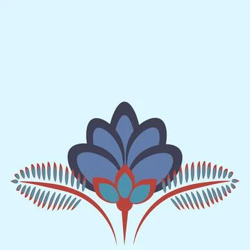 Stylized flowers - graphics. Plants. Design elements - Wallpaper, textiles, p Illustrazione stock