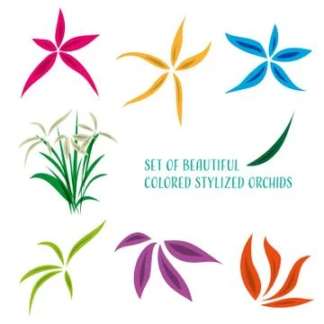 Stylized flowers Stock-Illustration