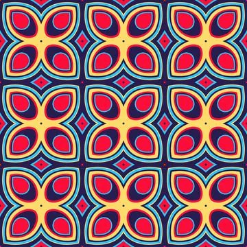 Stylized flowers Stock Illustration