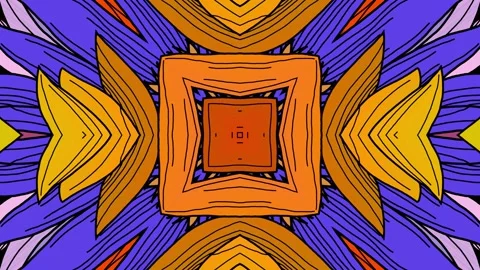 Stylized flowers. Seamless looping animation footage. Vj loops. 4K Stock Footage 156829138