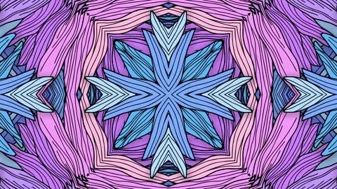 Stylized flowers. Seamless looping animation footage. Vj loops. 4K Stock Footage 160986137