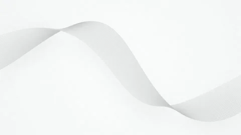 A stylized flowing ribbon of thin parallel lines in a seamless loop Stock Footage 343324624