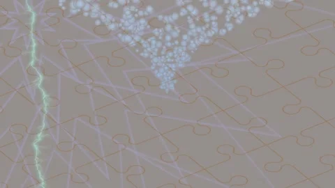 Stylized Flowing Shapes Visual Experience Stock Footage 328668444