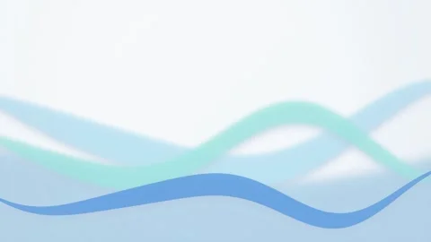 Stylized flowing wave shapes seamless loop motion background Stock-Footage 343628140