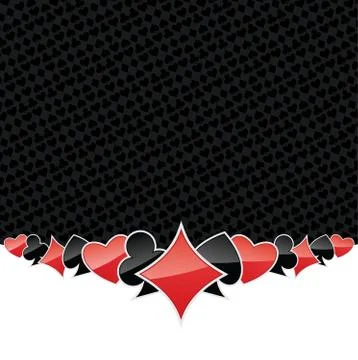 Stylized gambling background Stock Illustration