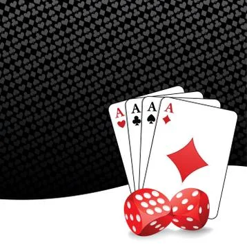 Stylized gambling background Stock Illustration