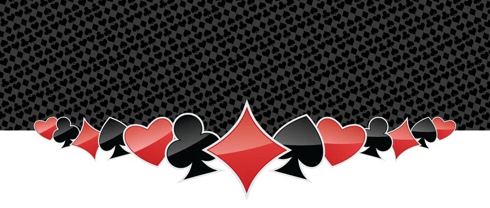 Stylized gambling background Stock Illustration