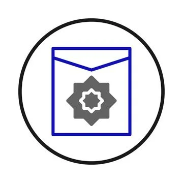 Stylized geometric emblem within a circle, showcasing abstract design and v.. Stock Illustration
