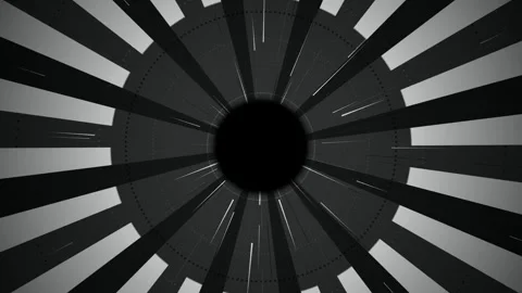 Stylized geometric eye iris spinning seamless loop motion background Stock Footage 345394076