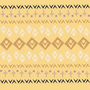 Stylized geometric pattern on a square background. Shape. Ethnic Stock Illustration