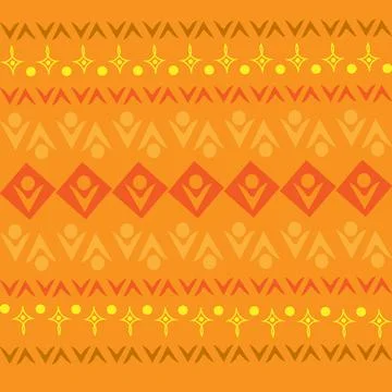 Stylized geometric pattern on a square background. Shape. Ethnic Stock Illustration