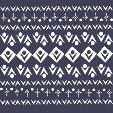 Stylized geometric pattern on a square background. Shape. Ethnic Stock Illustration