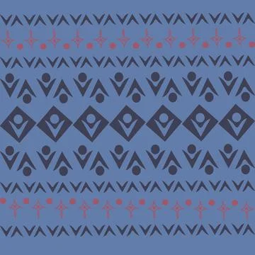 Stylized geometric pattern on a square background. Shape. Ethnic Stock Illustration