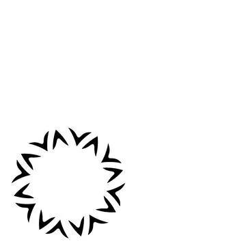 Stylized geometric pattern on a square background. Shape. Ethnic Illustrazione stock