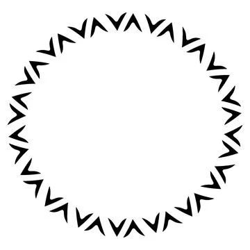 Stylized geometric pattern on a square background. Shape. Ethnic イラスト素材