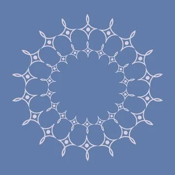 Stylized geometric pattern on a square background. Shape. Ethnic Stock Illustration